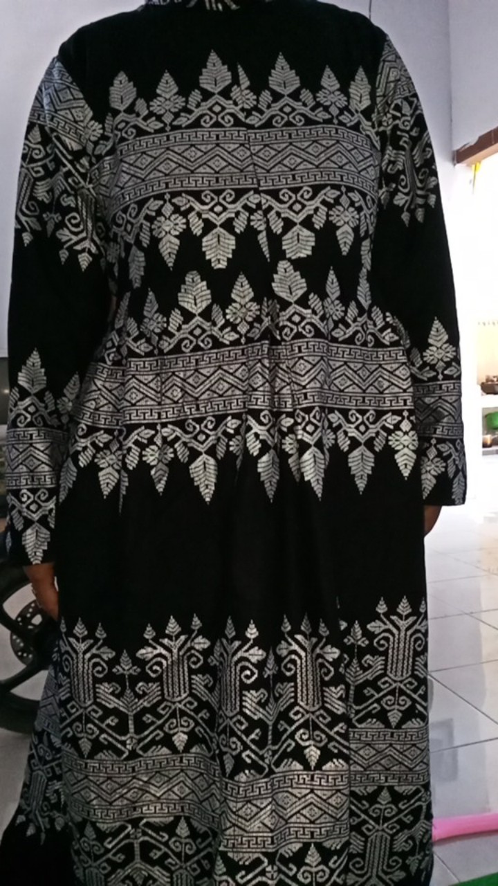 Batik Couple - Sania Ruffle Batik Couple Ori Ndoro Jowi Dnt