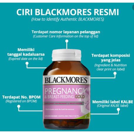 Blackmores Pregnancy &amp; Breast Feeding Gold - 120 Kapsul Suplemen Kehamilan