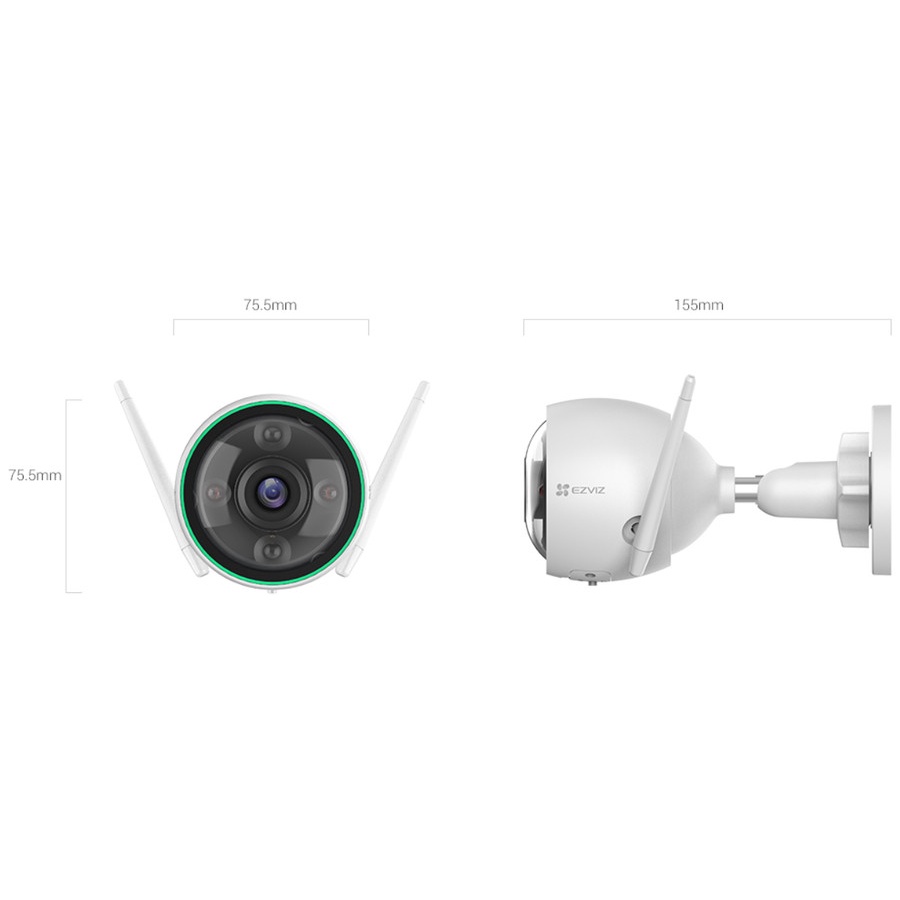 Ezviz C3N IP Cam Outdoor Color Night Vision 1080 Model CS-C3N-A0-3H2W