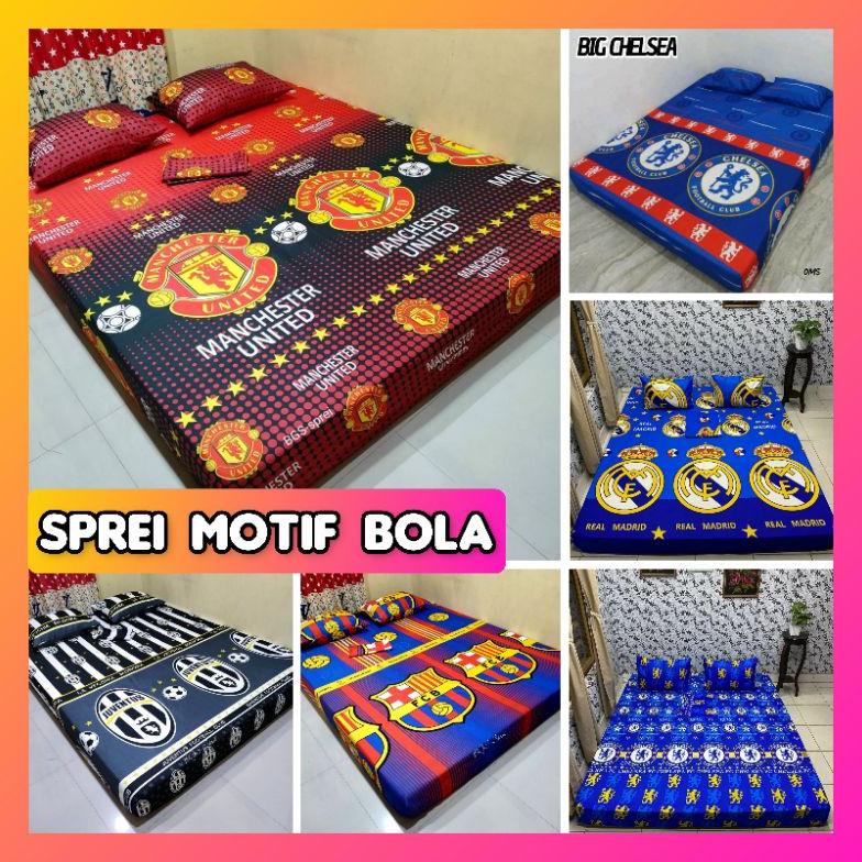 (SPREI SAJA) SPREI MOTIF BOLA 90X200 100X200 120X200 140X200 160X200 180X200 200X200 TERLARISS...,,,