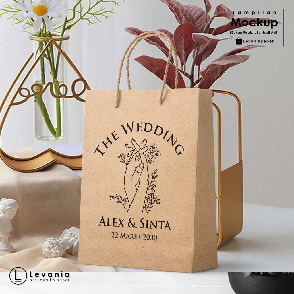 Jual Paper Bag Size X X Cm Custom Desain Kertas Coklat Tas Kertas Tas Jinjing