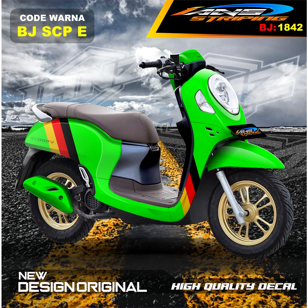 STIKER VARIASI SCOOPY FULL BODY / STIKER SCOOPY FULL BODY / STIKER MOTOR SCOOPY NEW DESAIN / STIKER MOTOR TERMURAH