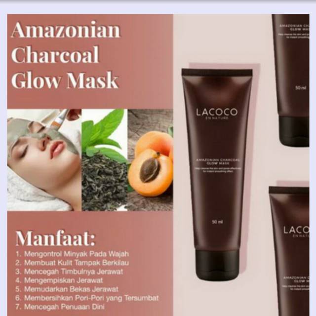 Masker Wajah Lacoco Amazonian Charcoal