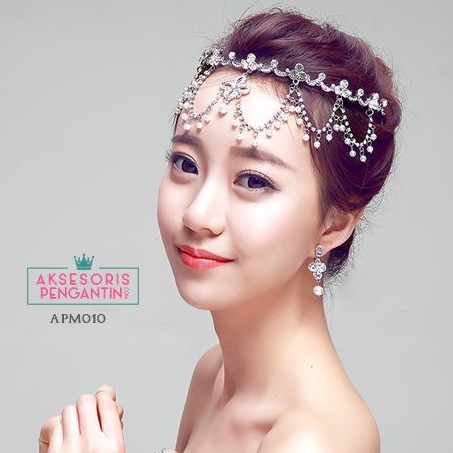 [TOKO TERPERCAYA] HIASAN RAMBUT AKSESORIS PENGANTIN HEADPIECE WEDDING APM010