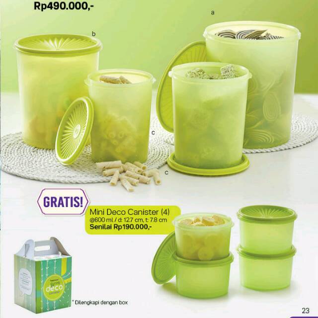 tupperware deco canister
