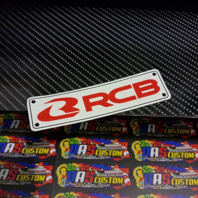 Printing sticker RCB ukuran kecil