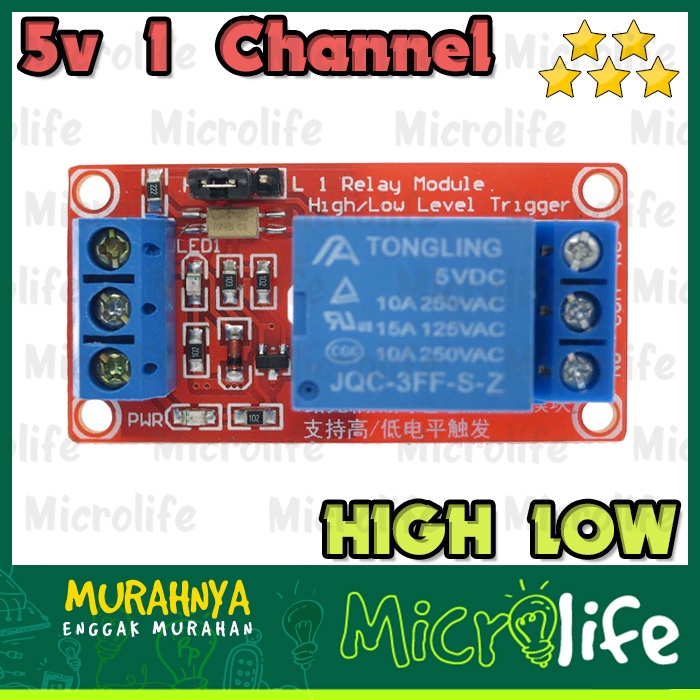 Relay Module 5V 1 Channel High and Low trigger