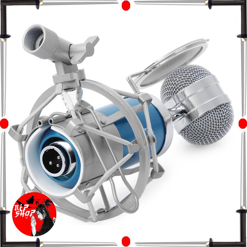 TaffSTUDIO Mikrofon Kondenser dengan Shock Proof Mount - BM-8000