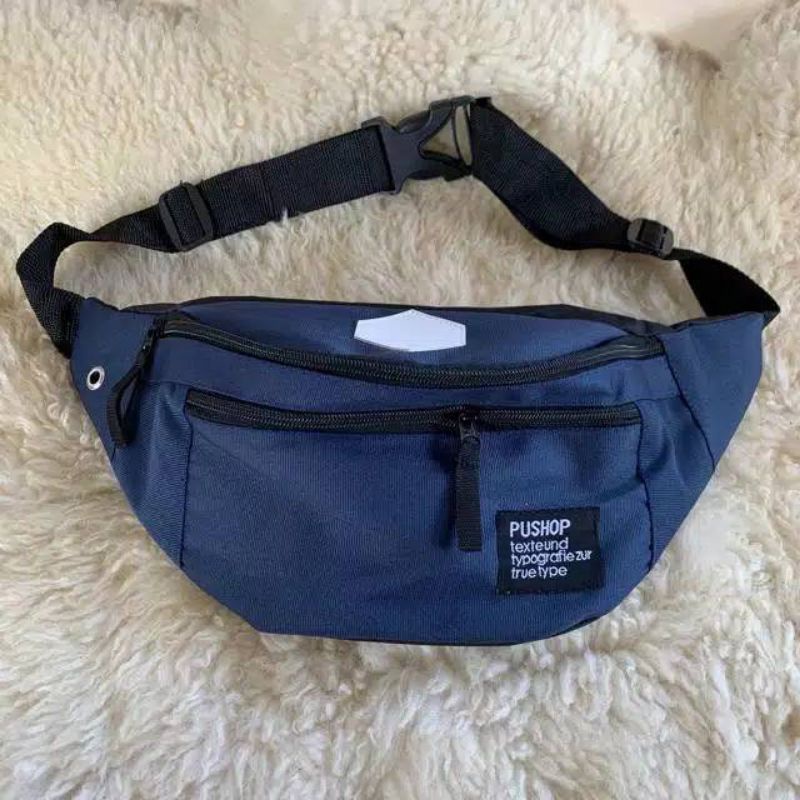 HOT PROMO TAS SELEMPANG PRIA WAISTBAG OVAL HARGA GROSIR