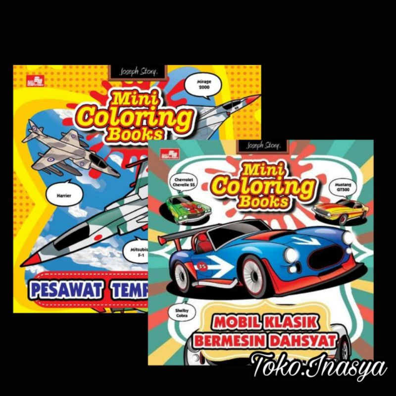 

BUKU MEWARNAI EDUKASI / MINI COLORING BOOKS (SEGEL)