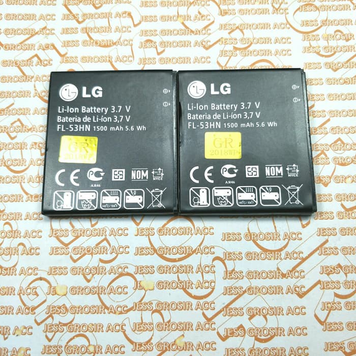 Baterai Battery Batre Original LG Optimus 3D 2x P990 P950 P920 FL-53HN