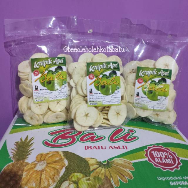 

KRIPIK APEL BALI GAPURA(BATU ASLI) 150gr