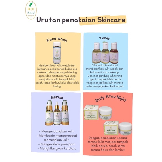 RCI Skincare Serum Lightening Serum Gold Particle Acne Treatment Serum Acne RCISkincare Racikan Ijo Kulit Normal Berjerawat Jerawat Berminyak Sensitif Kombinasi Perawatan Wajah BPOM-5