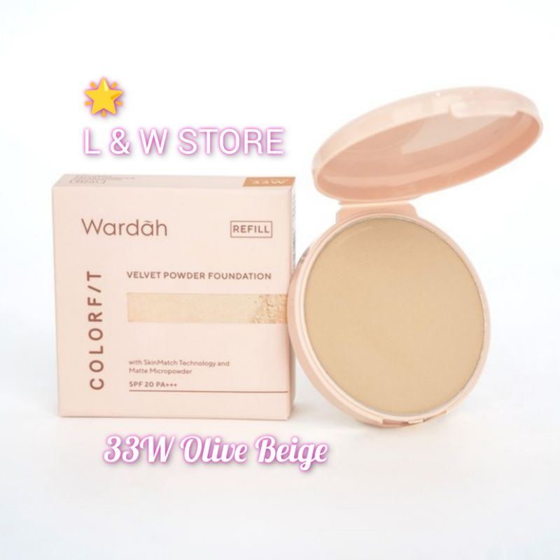 Wardah Colorfit Velvet Powder Foundation (Refill)