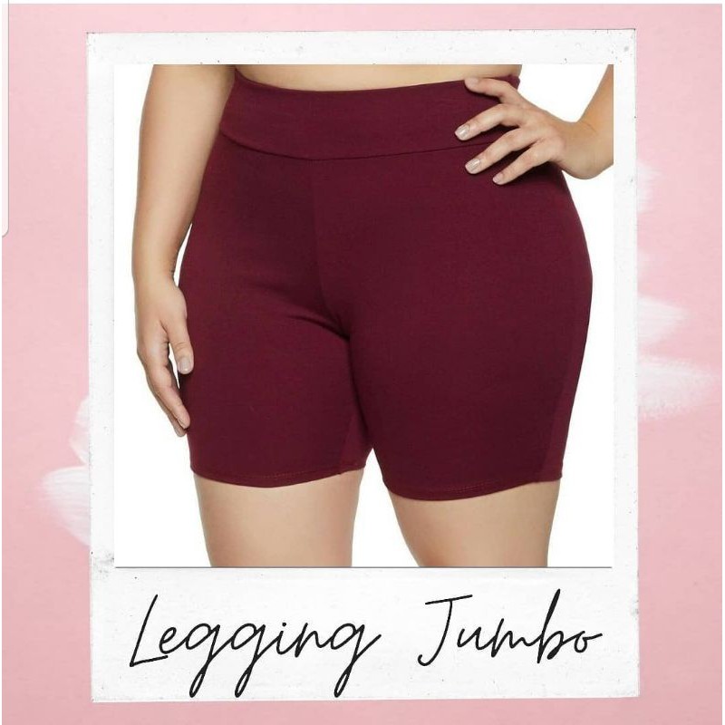 TERNYAMAN!!! Legging pendek short jumbo bigsize wanita