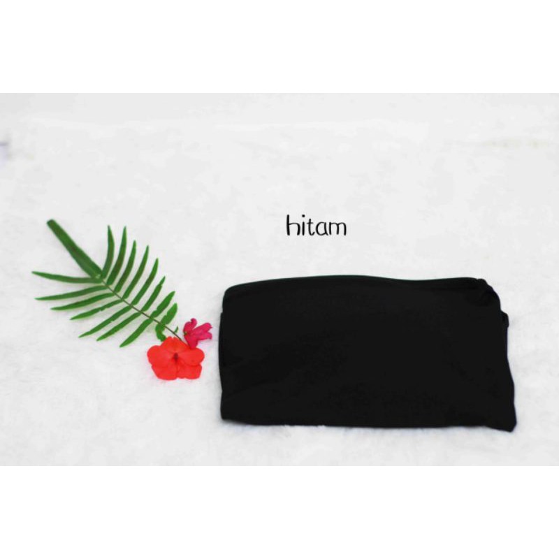 Hijab sport/kerudung voly/kerudung olahraga/hijab simple/hijab instan/kerudung mizuno/asics-Hitam