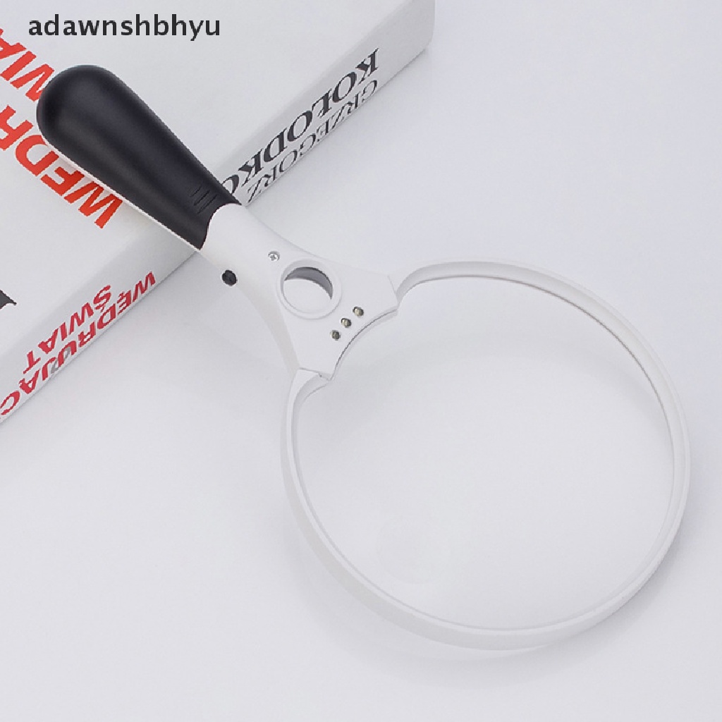 Kaca Pembesar adawnshbhyu 25X Extra Besar Kuat 3led Zoom Terang Ringan Dipegang Tangan