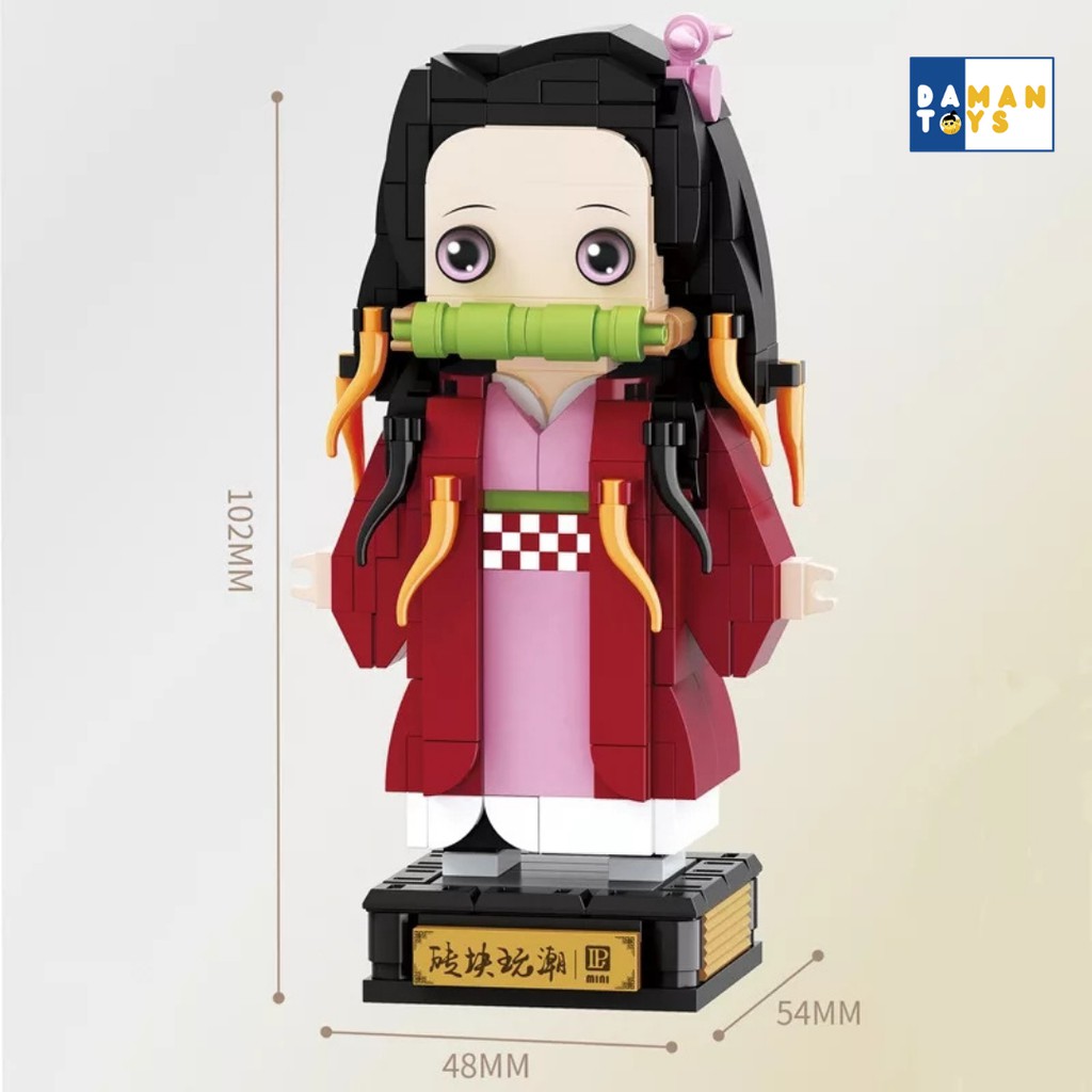 Demon Slayer Kimetsu No Yaiba Zenitsu/Nezuko/Giyuu /Tanjirou/Rengoku Bricks PVC Action Figure