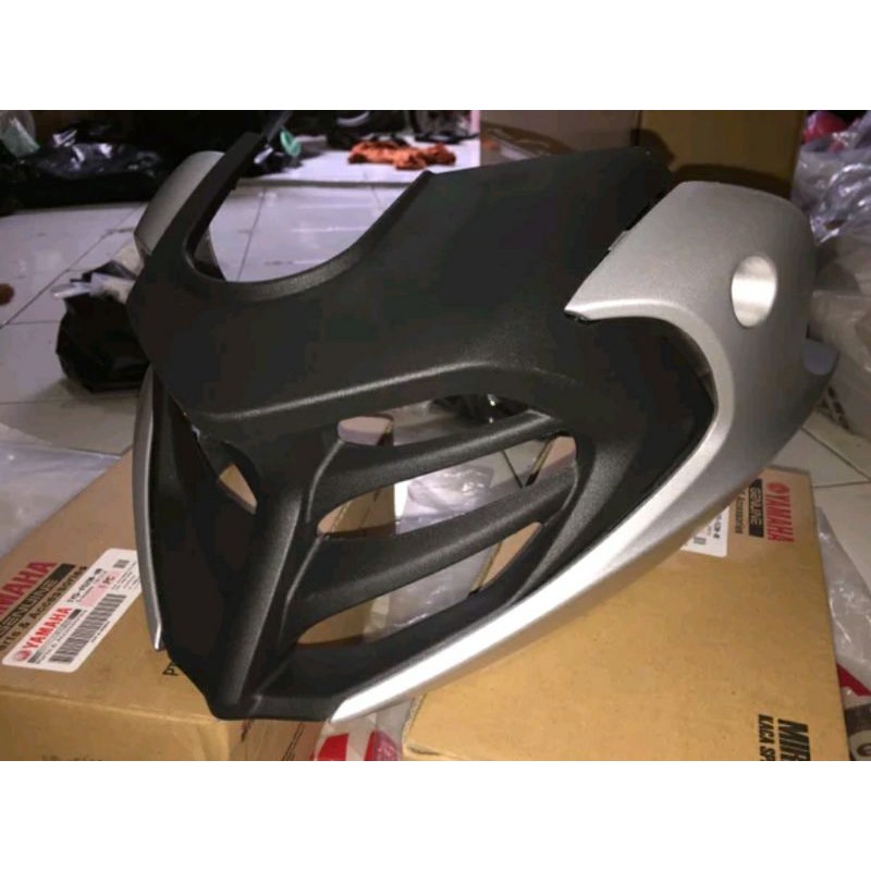 UNDERCOWL COVER TUTUP BAWAH MESIN YAMAHA VIXION R SILVER ORIGINAL