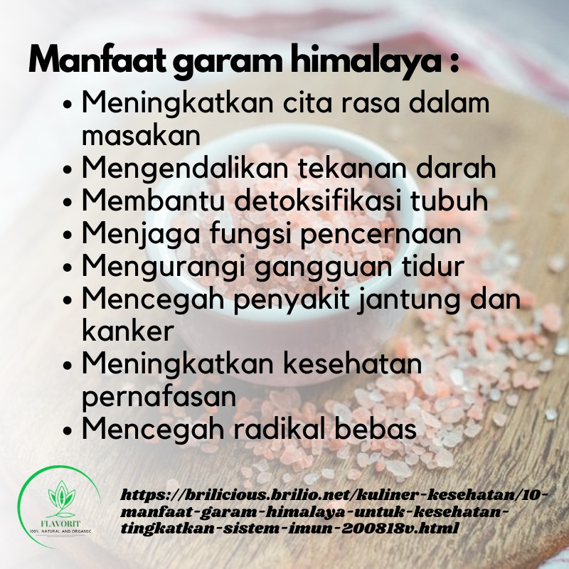 Garam Himalaya Herbal Kasar Organik Original Himalayan Pink Salt Bumbu Dapur Rempah Bahan Pokok Asli