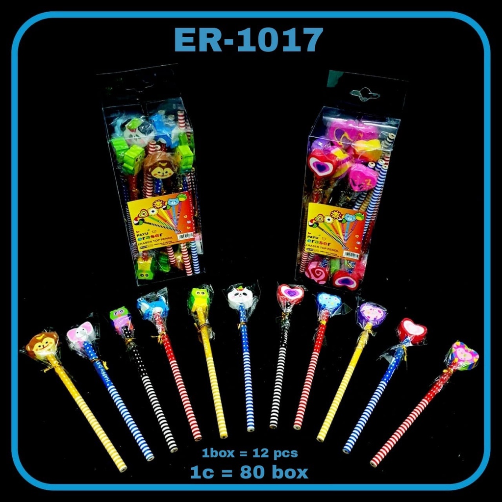 

Pensil Kayu / Pensil Serut + Stip Cute isi 12 pcs 1017