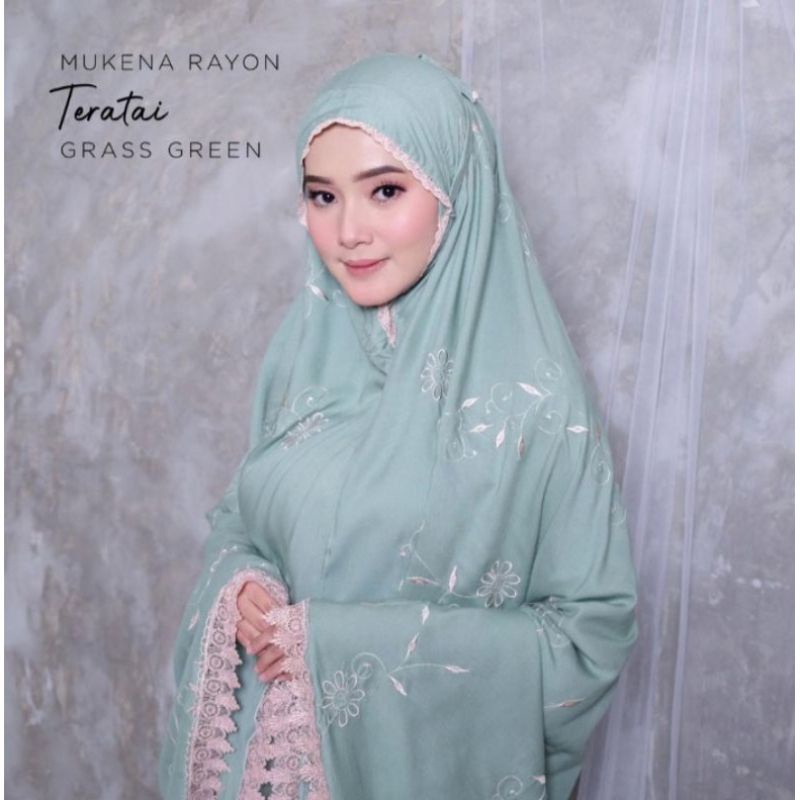 Mukena dewasa gracella bordir jumbo  original Bunga teratai mewah premium