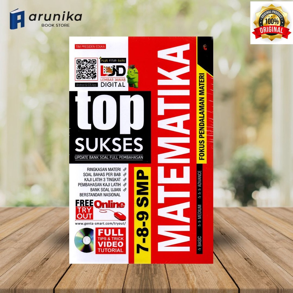 Top Sukses Matematika SMP Kelas 7, 8 ,9 Fokus Pendalaman Materi / Original