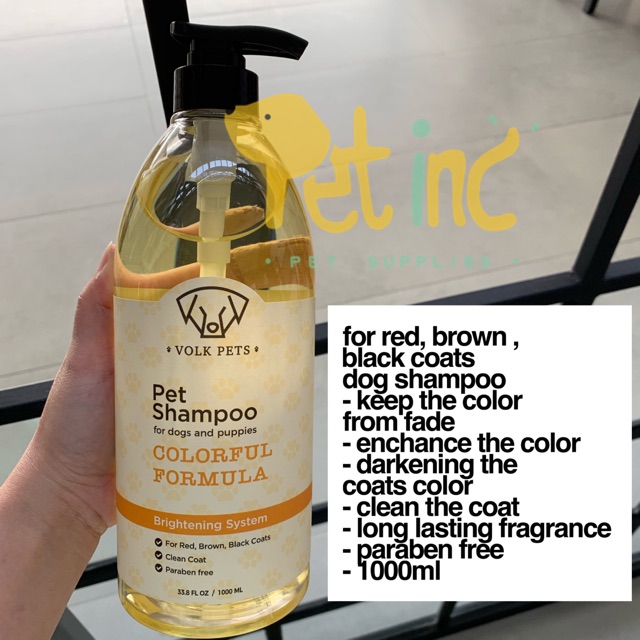 Volks pet shampoo red, brown, black dog formula 1000ml