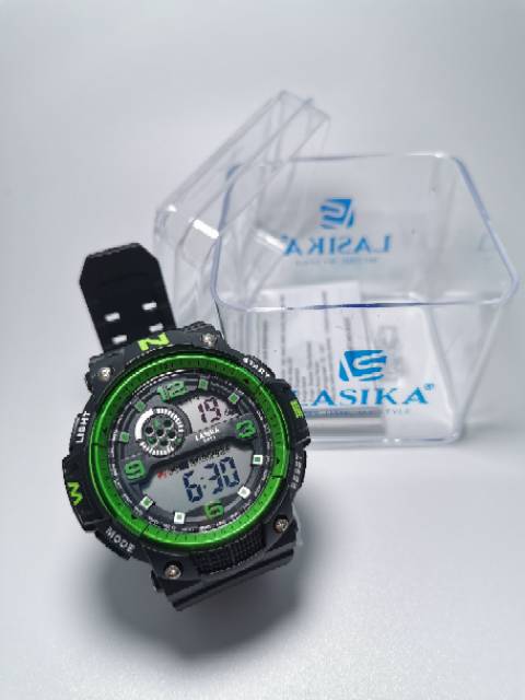 Jam tangan digital Pria Sporty water Resist Lasika 613