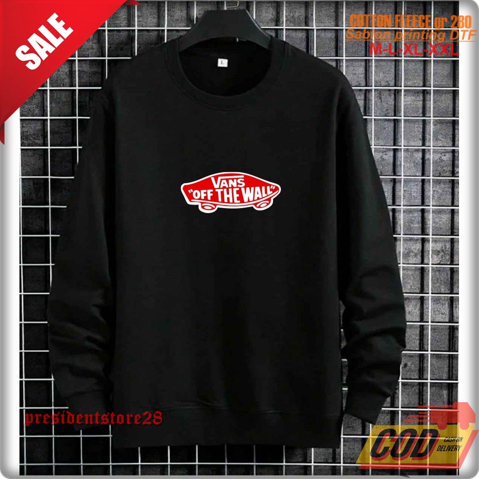 CREWNECK VANS OFF THE WALL / CREWNECK PRIA / CREWNECK POLOS / CREWNECK WANITA / CREWNECK BASIC / CREWNEK CEWE COWO / CREWNECK VANS OFF THE WALL / CREWNECK MURAH