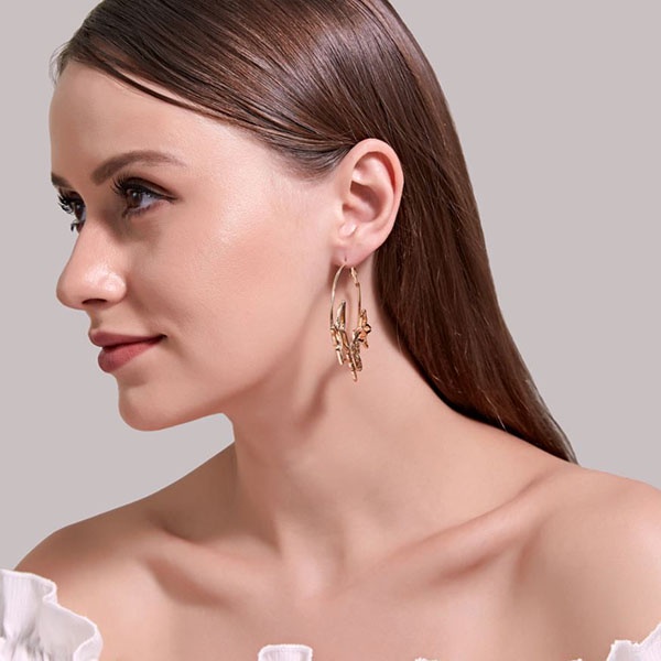 anting kupu kupu three butterfly earrings (3f4) jan279