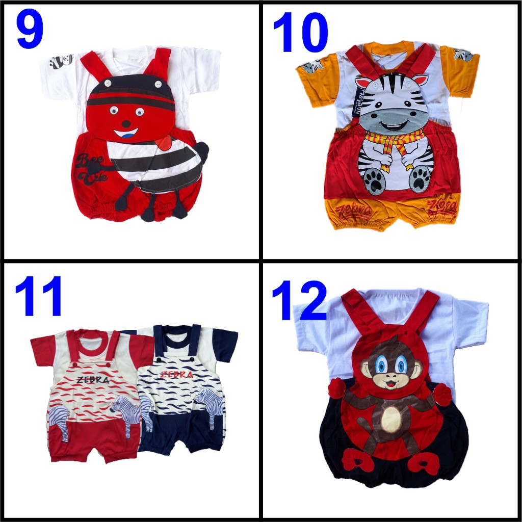 Baju anak kodok bayi - 3 Pcs 1x transaksi