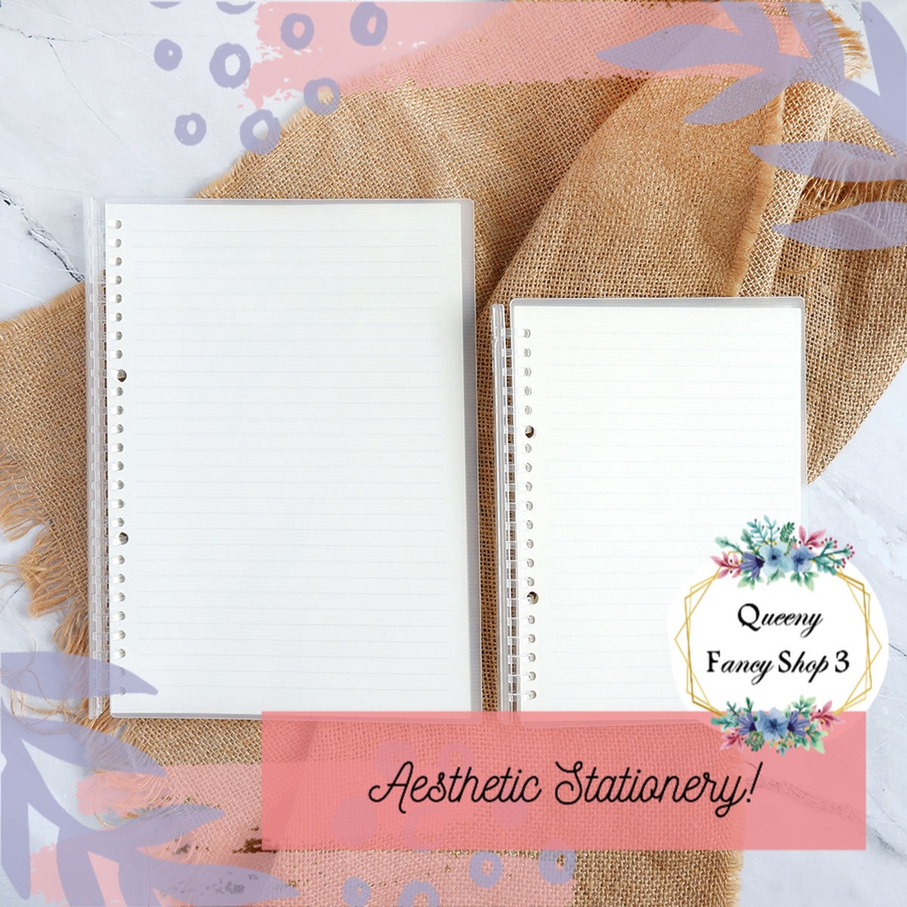 Jual BINDER TRANSPARAN AESTHETIC | SIMPLE MATTE COVER FILE BINDER A5 B5 ...