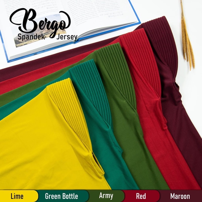 Bergo Hamidah ( ORI ) / Bergo Jersey Menutup Dada / Hijab Instan Jersey-5