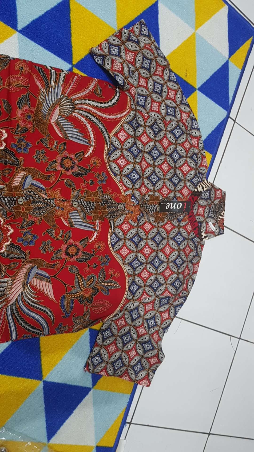 Batik Couple Set Abo-n Edisi Merah Bahan Katun Stretch