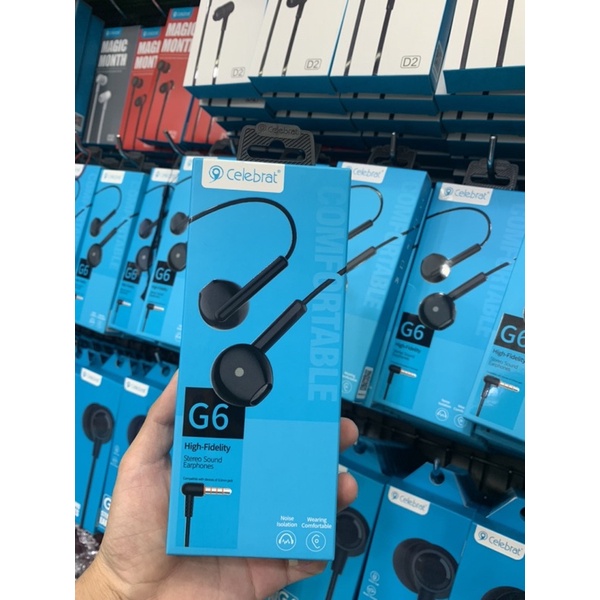 Headset Ori Celebrat G6 | Handsfree Super Bass Gaming On Mic | Earphone Original