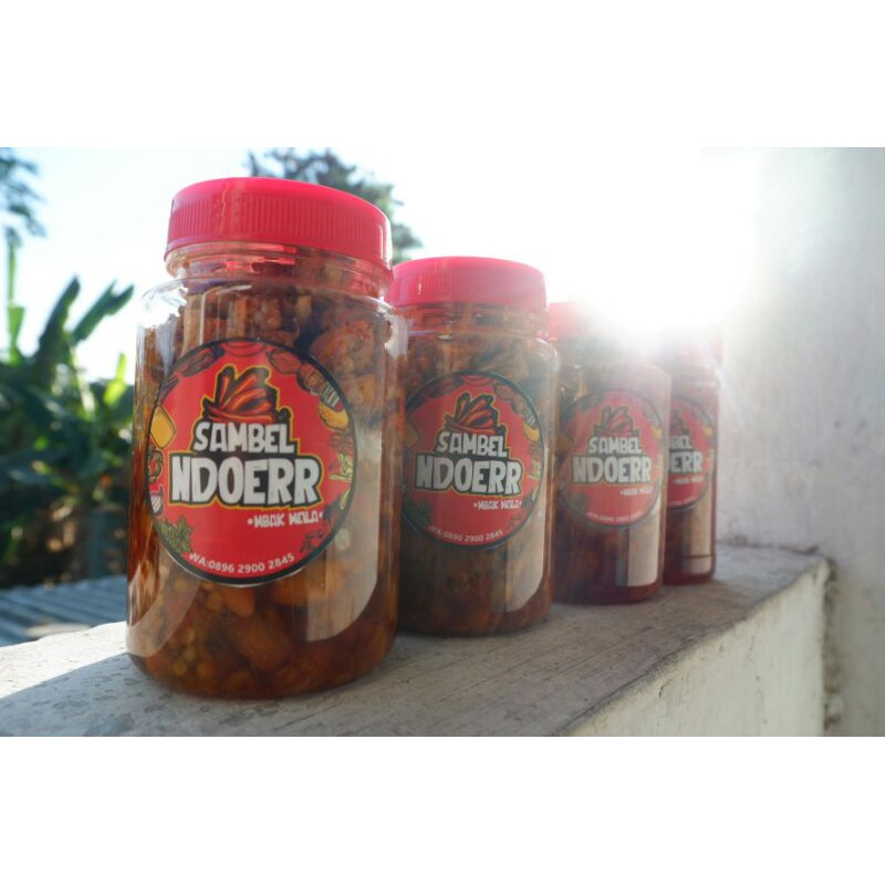 

sambel cumi pedas ndoerr botol 300 ml