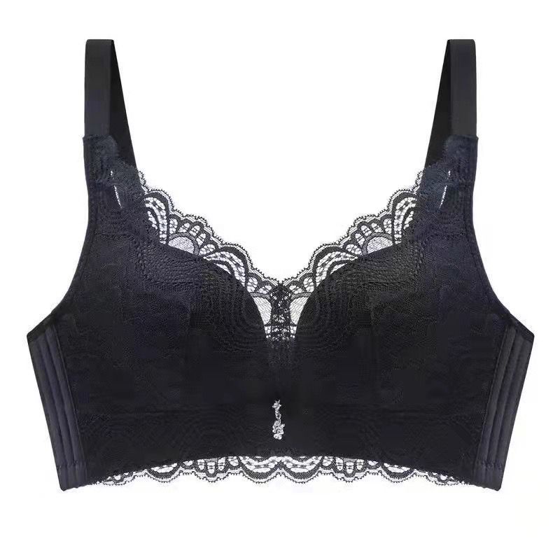 [ LINGERIE MASTER ] - (B-35) BRa women bra BH WANITA PUSH UP busa tipis nyaman BRA WANITA TANPA KAWAT-B-35 Hitam
