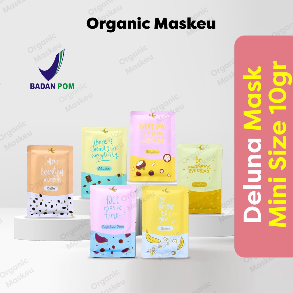 (DISTRI) BPOM HALAL DELUNA BY POUPEEPOU MASKER ORGANIK