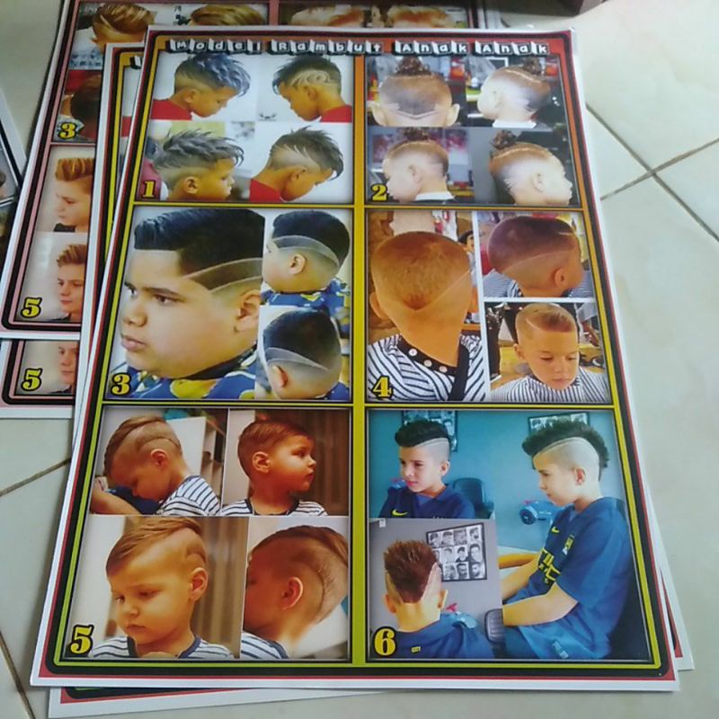 poster potong rambut