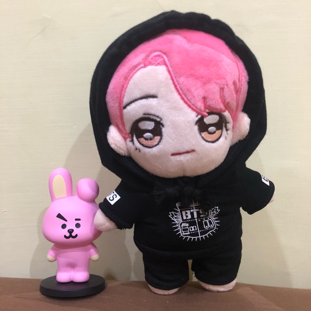 🇰🇷 BTS IMPORT KOREA DOLL BONEKA 20CM HOODIE HITAM JUNGKOOK BONEKA DOLL KOREA SEOUL VT MEDIHEAL🇰🇷