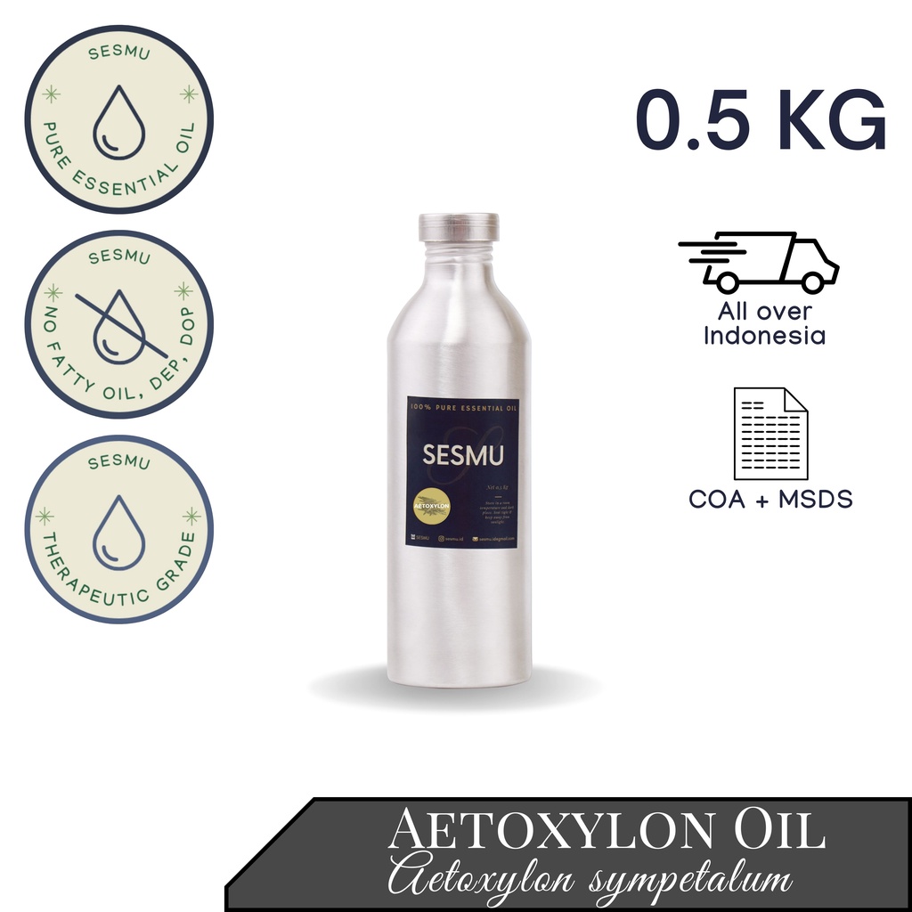 500 GR / 500 ML AETOXYLON (GAHARU BUAYA) 100% PURE ESSENTIAL OIL / MINYAK ATSIRI