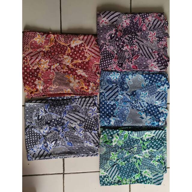 Baju Tidur Batik Model Cewek lengan terompet  3/4