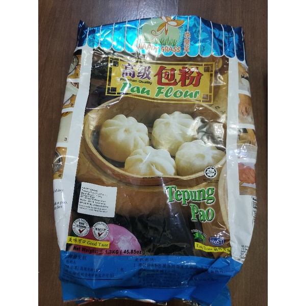 

TEPUNG PAO HAPPY GRASS ORIGINAL IMPORT MALAYSIA BPOM RI HALAL| PAU