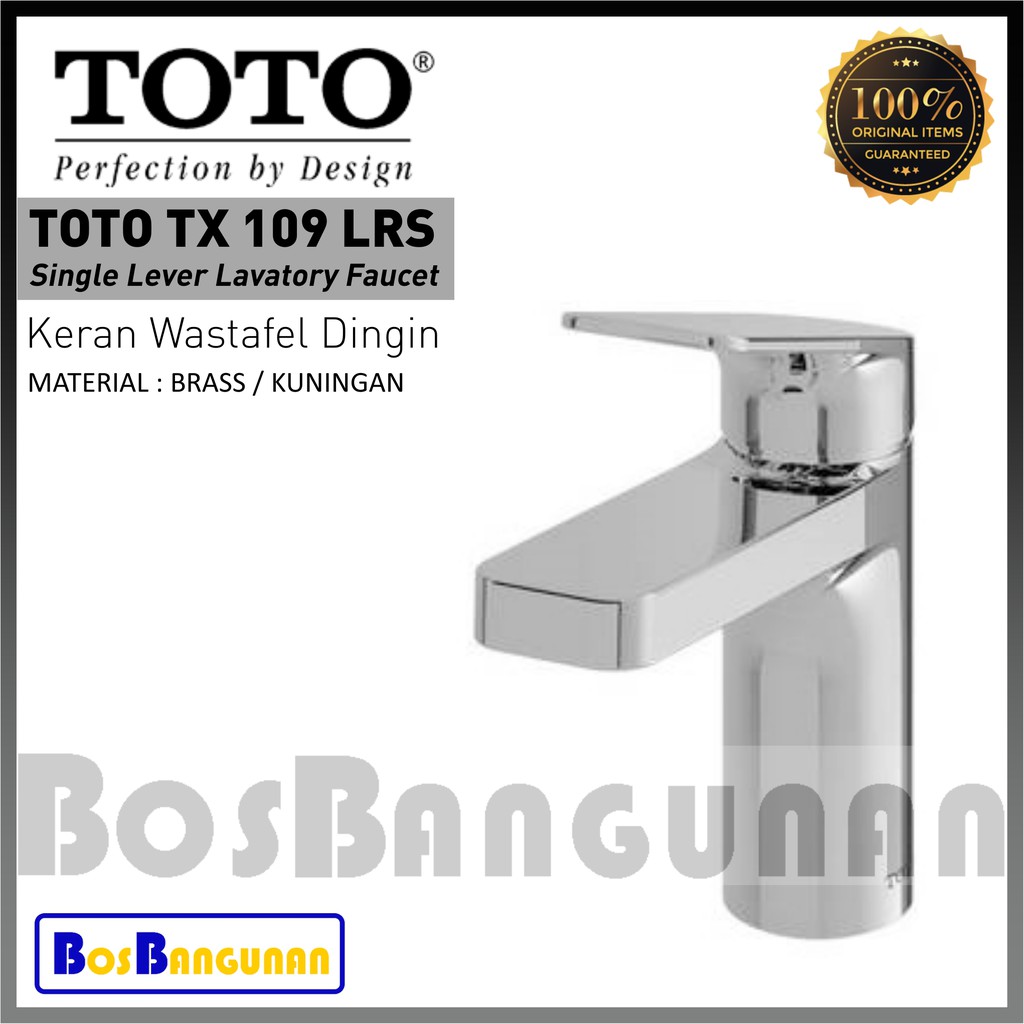 Keran Wastafel TOTO TX109LRS / Kran TOTO TX 109 LRS / TOTO TX 109 LRS Cold Only