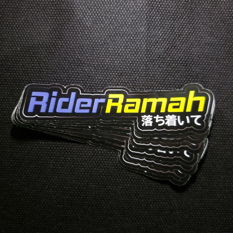 Sticker Stiker Rider Ramah VINYL DRAG HEREX JDM MOTOR MOBIL