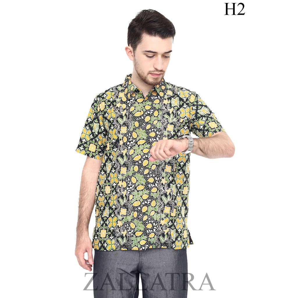 Model Baju Batik Asli Pria Cap Asli Jambi Berkualitas - Zallatra H2