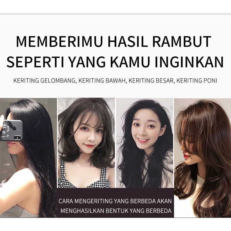 [COD]Kemei KM 2219 2in1 Catokkan Mengeriting/Catokkan rambut/Dan Meluruskan Rambut Otomatis Kontrol Suhu