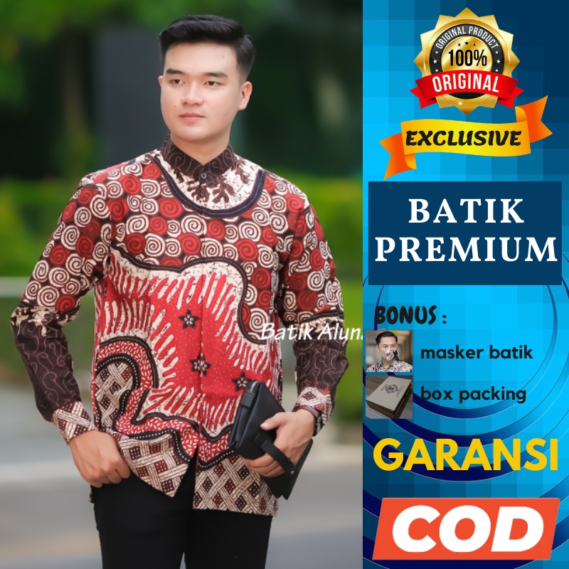 Kemeja Koko Batik Pria Baju Batik Pria Premium Fashion Pakaian Muslim Jumbo Cowok Laki Dewasa Remaja