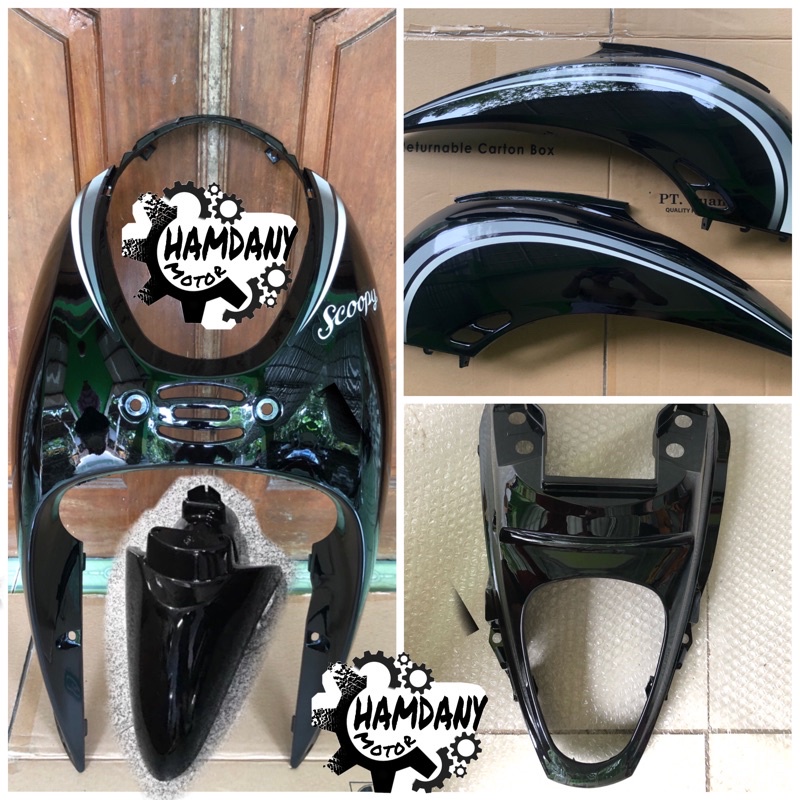 PROMO COVER BODY FULL BODY SCOOPY KARBU SCOOPY LAMA HITAM 2010 2011 2012 2013
